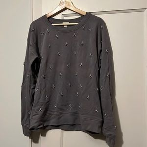 J. Crew Beaded Sweatshirt